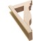 Ekena Millwork 6-in W x 18-in D x 30-in H Funston Trad Rough Cedar Woodgrain TimberThane Outlooker, Primed Tan OUTUR060X18X30FST04RCPR - alternate 2